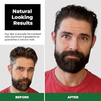 Simpler Hair Color for Men Kit for Full Gray Coverage - Brown Black Hair Dye Foam for Men w/Aloe Vera, Avocado Oil & More - Effortless, 100% Gray Hair Coverage and Beard Dye