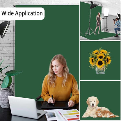 Dark Green Photography Backdrop - Image 2
