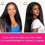 Lashey Yaki Straight Clip Ins 14 Inch 110g 7Pcs Seamless Hair Extensions Real Human hair, Natural Black Clip in Hair Extension for Women Real hair