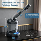 Kingsteam Facial Steamer - Nano Ionic Facial Steamer for Deep Cleaning, Portable Ozone Face Steamer with Extendable 360° Rotating Arm, Humidifier for Personal Care Use at Home or Salon