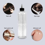 Applicator Bottle for Hair, 16.9oz Hair Applicator Bottle 2 Packs, Hair Color Bottle Applicator with Ratio Graduated Scale, Hair Dye Bottle Applicator with Twist Top Cap