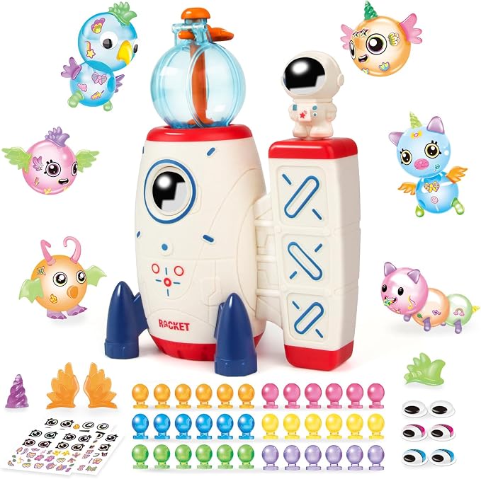 Amy&Benton 195PCS Space Rocket DIY Sticky Balloons by AmyBenton