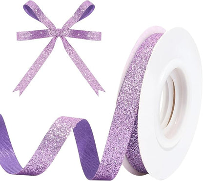 Light Purple Metallic Glitter Ribbon by HISWAN