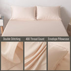 Bella Coterie | Luxury Bamboo Viscose King Size Pillowcase Set | 100% Organically Grown | Ultra Soft | Cooling | 2 Pcs [Champagne]