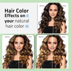2 Pack Hair Dye shampoo, Leorx Chestnut Brown 3 In 1 Color Shampoo Instant Herbal Coloring Shampoo Refresh Hair For Women&Men - Tintes Para El Cabello Profesional