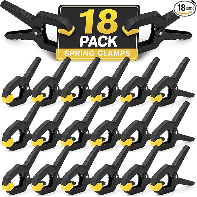 Spring Clamp, 18 Pack Plastic Balloon Clips, Heavy Duty Clamps by Unknown