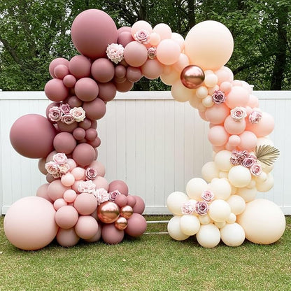 Dusty Pink Balloon Garland Arch Kit - Image 7