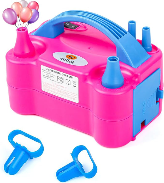 Electric Balloon Pump, Portable Electric Balloon Blower Machine Balloon Air by NuLink