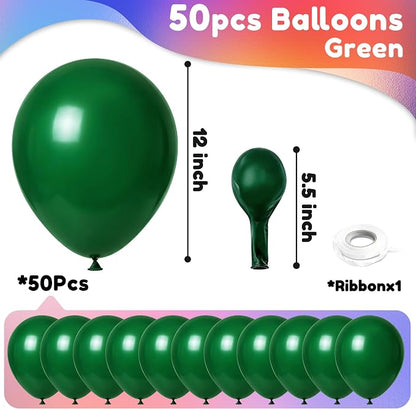 Dark Green Balloons, Baby Shower, Anniversary, Graduation, Wedding Decorations - Image 2