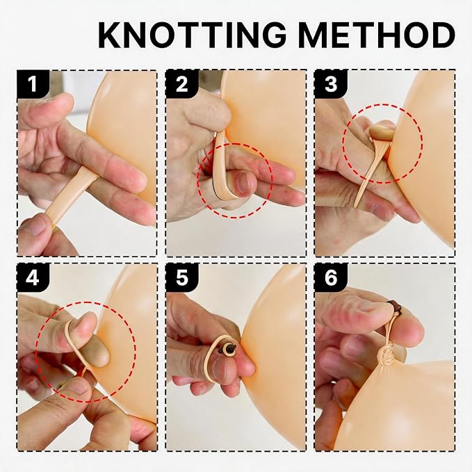 PartyWoo Nude Balloons 4pcs Apricot Boho Fall Neutral Color 36 Inch | Balloons - Image 3