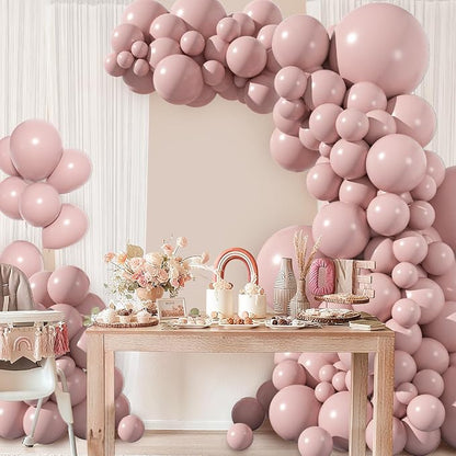 Amandir 153pcs Dusty Pink Balloons Arch Garland Kit Different Sizes | 18 12 10 - Image 7