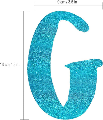 Pre-Strung Goodbye Tension Hello Pension Teal Glitter Banner - Image 7