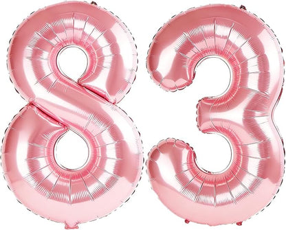 40 Inch Number 83 Balloons for 83rd Birthday Party Decorations, 0-100 Jewelry by FOBELEC