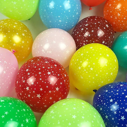 12 Inch Printed Star Multicolor Balloons - Image 7
