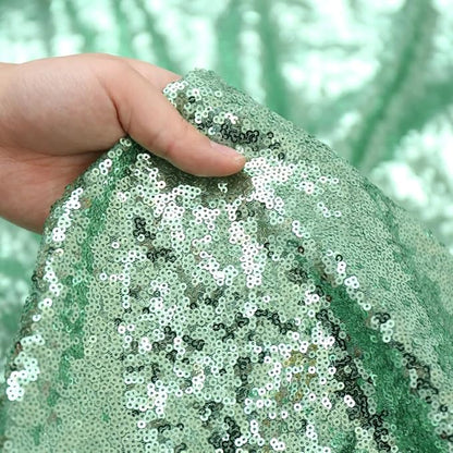 Poise3EHome Mint Green Sequin Backdrop, 10Ft x 10Ft Glitter Photography - Image 4
