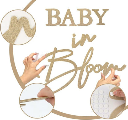 Baby in Bloom Sign, 16”x24” Felt Letter Baby Shower Sign Baby in Bloom Party - Image 4