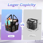 Mesh Shower Caddy Portable, Dorm Room Essentials for College Students, Large Capacity with 8 Pockets Shower Bag for Camping,Swimming,Gym,Travel