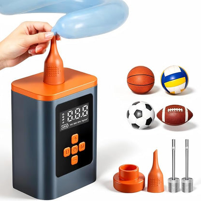 Portable 2-in-1 Electric Ball Pump & 260 Long Balloon Pump 1800mAh | Ball Pump by Fumxi