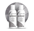 Adore Semi Permanent Hair Color (155 Titanium) | Vegan & Cruelty-Free Gray Hair Dye | No Ammonia, No Peroxide, No Alcohol | 4 Fl Oz Each (Pack of 2)