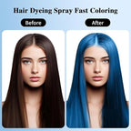 Temporary Hair Color Spray, Blue Hair Dye, Hair Color For Women, Temporary Hair Dye, Washable, Easy To Colour, Mild Formula, Suitable For Various Hair Types, Works On All Hair Colors 120ml