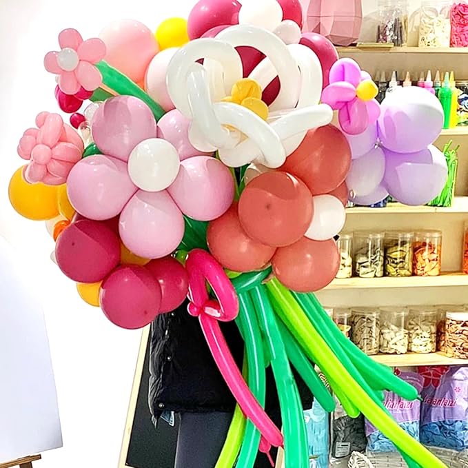 260 Balloons Multicolor, Thickened 100 Pack Long Balloons Twisting Skinny Magic - Image 5