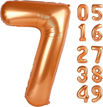 Orange 7 Balloon by IWERP
