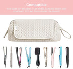 Hair Tools Travel Bag Karsyon Heat Resistant Mat Case Hot Tools Straightener, Curling Iron,Hair Dryers,Haircare Accessories Travel Essentials for Women 2 in 1 Organizer Bags(Beige)