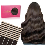 Wennalife Tape in Hair Extensions Human Hair, 40pcs 100g 22 inch Light Dark Brown Hair Extensions Real Human Hair Straight Tape in Extensions Invisible Human Hair Extensions Real Hair Extensions