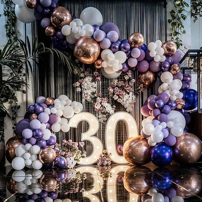10 Inch Metallic Multicolor Balloons - Image 5