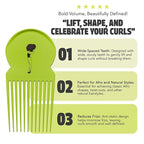 Pardon My Fro Hair Pick - Afro Pick for Curly Hair - Frizz-Free Braid & Twist Styling