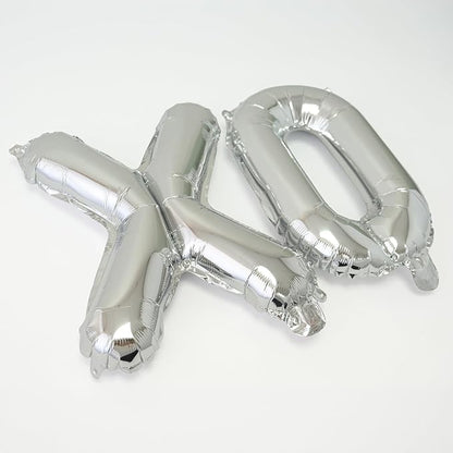 52 Pcs 16 Inch Silver Letter Foil Balloons, 2 Sets of A-Z, Mylar Metallic - Image 7