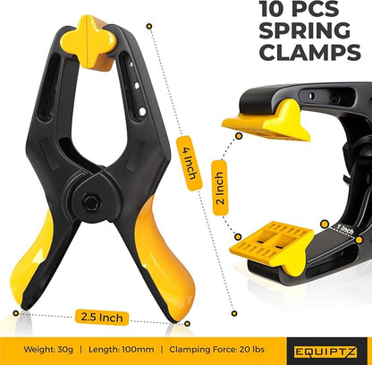 EQUIPTZ Spring Clamps 4 inch - Image 3
