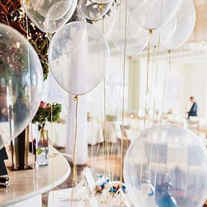 Clear Balloons 110Pcs, 5 Inch Small Latex Party Balloons, Mini Thick Clear - Image 9