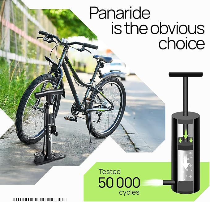 Bike Pump Floor, Advanced Bike Tire Inflator, Bicycle Hand Air Pump - Image 7