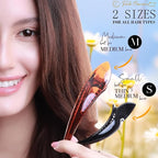 RC ROCHE 6 Pcs Duck Bill Alligator Hair Clips for Women Sectioning Flat Claw Long Thick Hair Inner Teeth Curved Styling Jaw Strong Secure Grip Salon, Medium Black & White