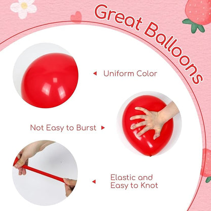60pcs Strawberry Balloons 12inch - Image 3