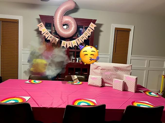 Number Balloons 60 Balloon 40 inch Pearl Pink - Image 2