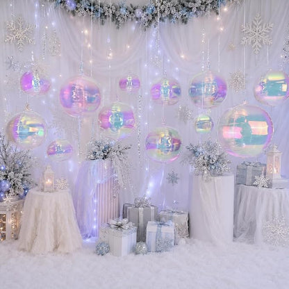 HILAVO 12PCS Iridescent Round Foil Balloons - Image 7