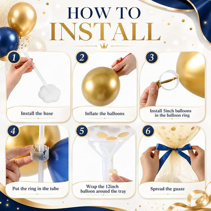 BBTO 4 Set Table Centerpieces Balloons Stand Kit Table Stand Holder - Image 4
