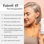 FOUR REASONS Color Mask - Silver - (27 Colors) Toning Treatment, Color Depositing Conditioner, Tone & Enhance Color-Treated Hair - Semi Permanent Hair Dye, Vegan and Cruelty-Free, 6.76 fl oz