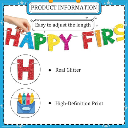 Happy First Day of School Banner, Back To School Decorations - Image 5