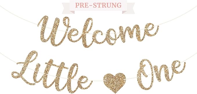 Pre-Strung Welcome Little One Banner by PerfectOccasion