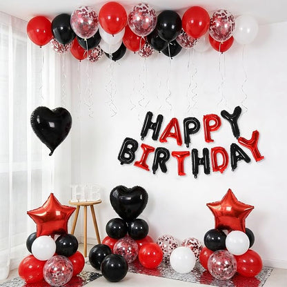 Red and Black Birthday Decorations - Image 3