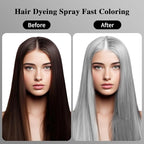 Grey Hair Color Spray, Temporary Hair Color Spray, Grey Hair Dye, Washable, Easy To Colour, Mild Formula, Suitable For Various Hair Types, Works On All Hair Colors 120ml