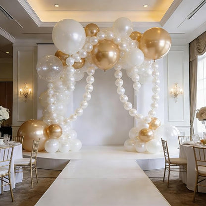 Pearl White Linking Balloons, Tails Balloon - Image 6