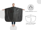 PERFEHAIR All Purpose Styling Chemical Hair Cutting Cape, Salon Barber Stylist Coloring Shampoo Waterproof Clients Gown Smock Capes
