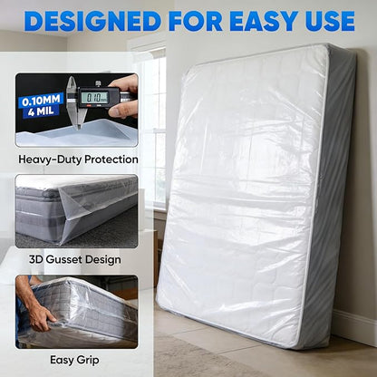 TICONN 2PK Plastic Mattress Bag - Image 2