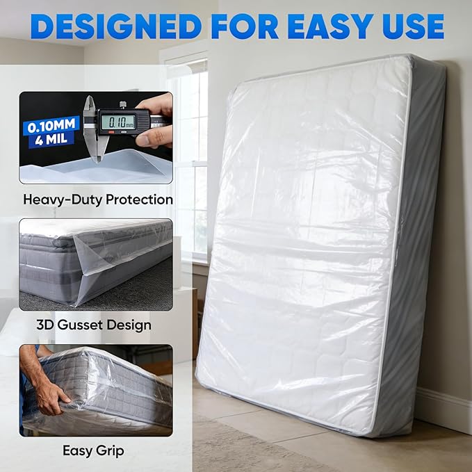 TICONN 1PK Plastic Mattress Bag - Image 2