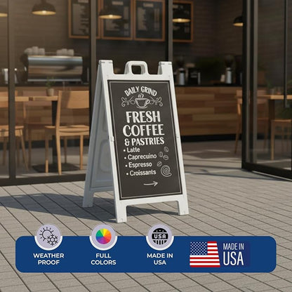 Custom A-Frame Sign Board Insert Coroplast Panels by DC 24x36 | Made in USA | - Image 3