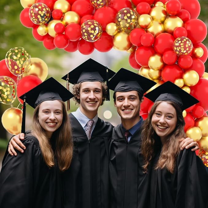 Red Gold Balloon Arch Garland Kit - Image 5